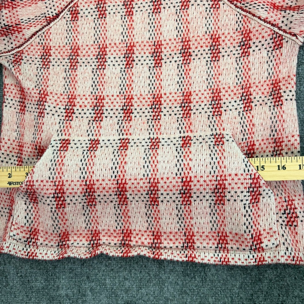 Anthropologie Field Flower Sweater Womens Small Plaid Knit Mock Neck Pullover - Picture 4 of 14